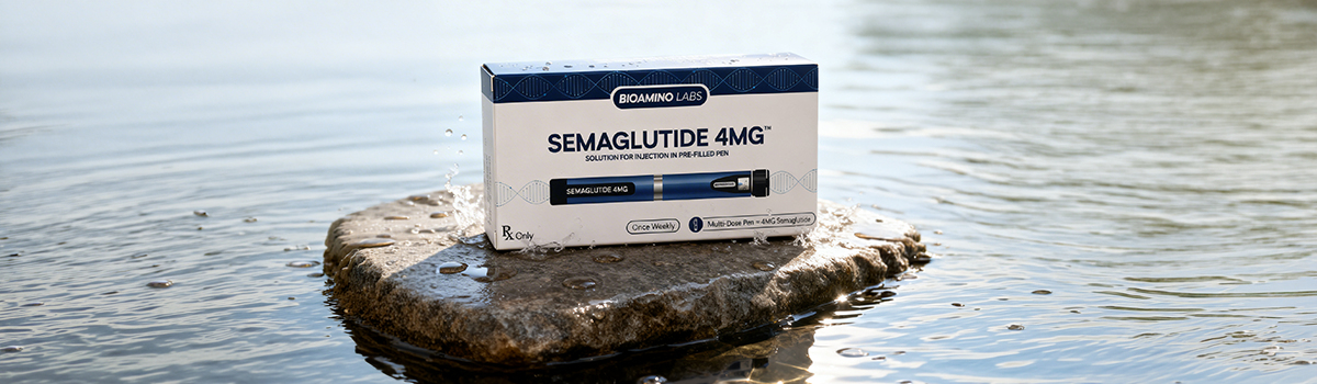 Bioamino Labs semaglutid injekció 4 mg előretöltött toll Bioamino Labs semaglutid injekció 4 mg előretöltött toll doboza természetes környezetben